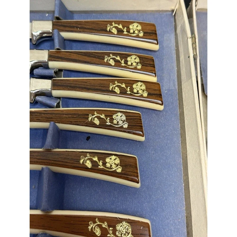 Vintage Regent Sheffield 19 + 6 Pcs Golden Prestige Cutlery Set